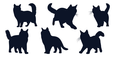 Animal Cat Silhouettes vector art