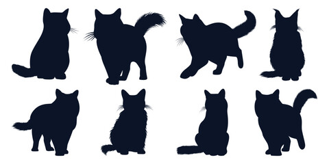 Animal Cat Silhouettes vector art