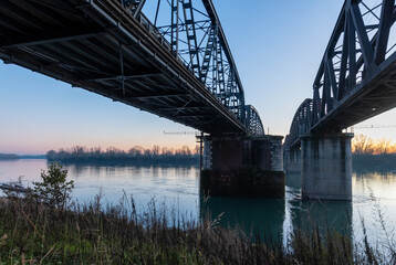 bridge, river, water, architecture, sky, city, travel, landmark, landscape, sunset, road, structure, sea, transportation, reflection, steel, railway, panorama, nature, russia, transport