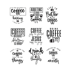 9 Coffee Designs Bundle