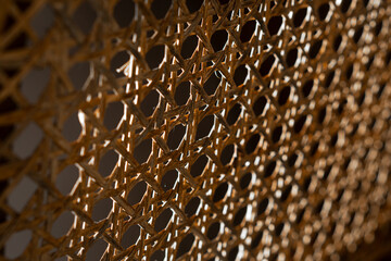 Woven Straw Texture Pattern Background