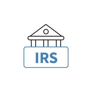 irs concept line icon. Simple element illustration. irs concept outline symbol design.