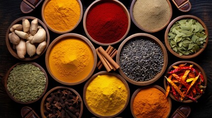 Obraz na płótnie Canvas A website for selling spices from all over the world