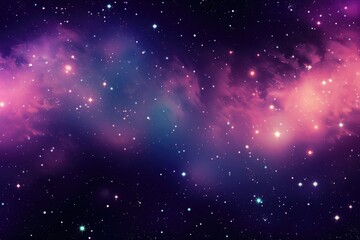 Fototapeta premium A vivid space background filled with celestial wonders, stars, and space for your message