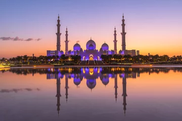 Fotobehang Abu Dhabi Mosque © wunschfoto.ch