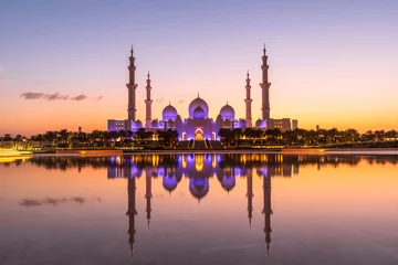 Tuinposter Abu Dhabi Mosque © wunschfoto.ch