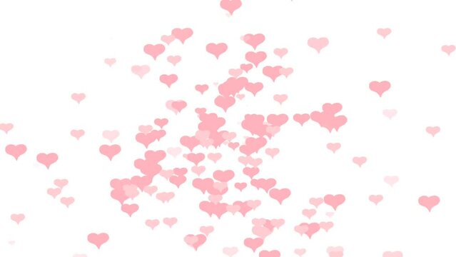 ink heart symbol romantic valentine background on white color background