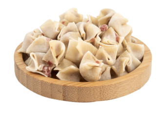 turkish dumplings on a white background