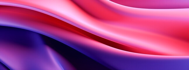 Obraz premium Close up Abstract pink and purple wavy horizontal , background , waves and curves, wallpaper banner copy space for text