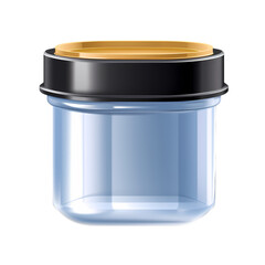 Plastic container isolated on transparent background