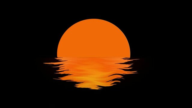 Sunset background footage. Sun video 