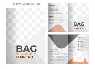 Two bifold brochures Design template - obrazy, fototapety, plakaty