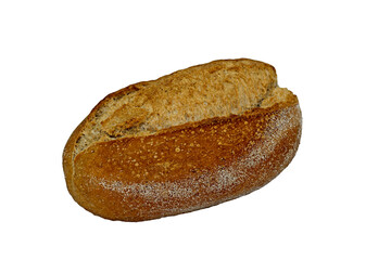 Oval whole wheat dinner bread baked in stone oven