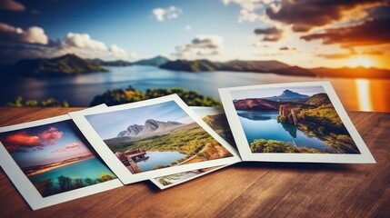 Vivid travel scene with scenic landscapes, vibrant skies, and an inviting copy space