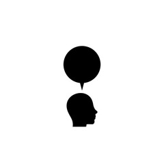 Tweet icon, question icon design.  isolated on white background