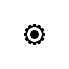  Settings gear icon isolated on white background