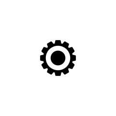  Settings gear icon isolated on white background