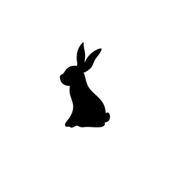 Rabbit silhouette vector