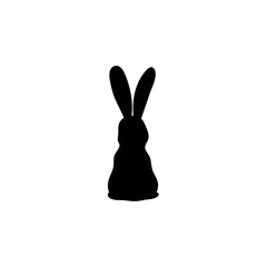 Rabbit silhouette vector