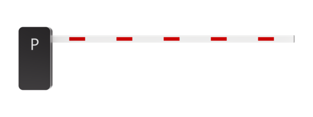 modern city barrier isolated on transparent background. Sign or symbol. 3d render