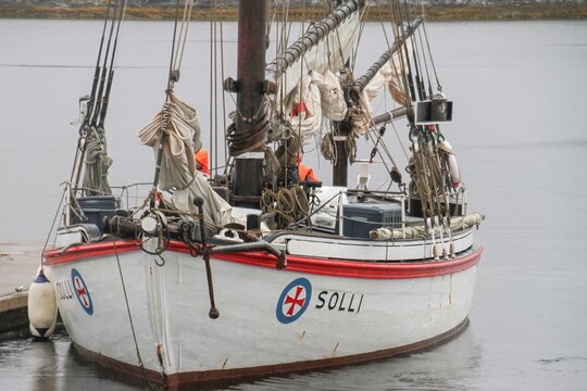 RS "Solli" was built by Colin Archer in Larvik in 1908 as lifeboat no. 21 for the Norsk Selskab til Skibbrudnes Redning (NSSR). Here  in Br&oslash;nn&oslash;ysund port,Helgeland
