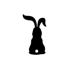 silhouette of bunnies
