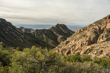 Morning Light Begins to Fill Blue Creek Canyon In Big Bend