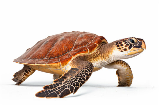 Sea turtle image photo, white background