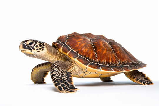 Sea turtle image photo, white background