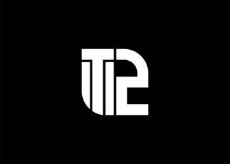 Monogram Letter TZ Logo Design vector template