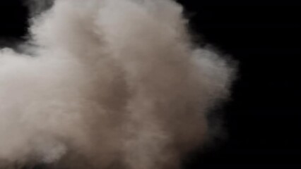 Smoke, steam, mist, fog, cloud wiping across frame, 24p with alpha channel for transparent background can be used as a wipe, transition, reveal or curtain