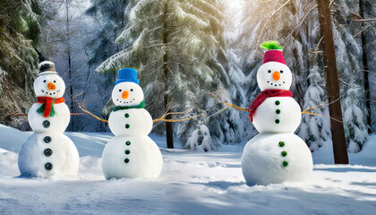 Obraz premium snowman