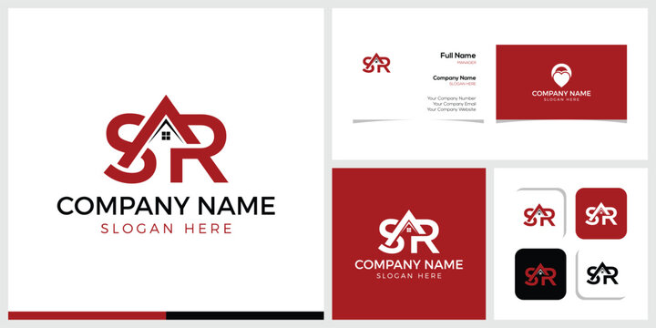 Letter SR Home Logo