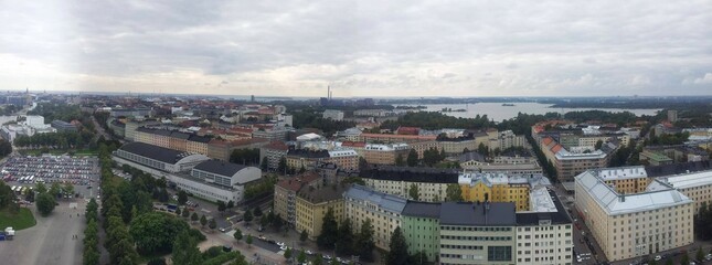 panoramic view from helsinki stadium tower