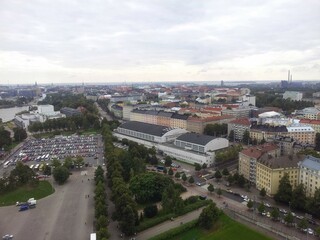 panoramic view from helsinki stadium tower