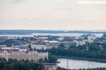 panoramic view from helsinki stadium tower