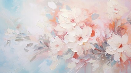 Samsung TV Art for the Frame TV. Floral Oil Painting. AI Generative Art
