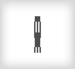 Letter I linear modern logo. The letter is in line strip form. Alphabet letter character and linear abstract design. logo, corporate identity, application, creative poster and more.