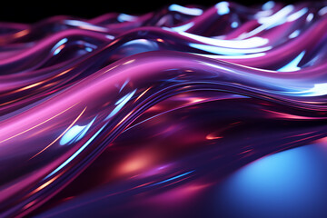 Abstract blue pink neon light background