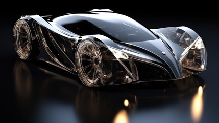 car sport glass style transport expensive model ai generated
