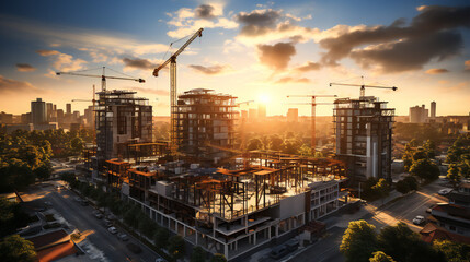 A Construction Of a Modern Residential Complex 