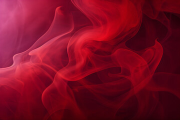 Obraz premium red smoke texture on black background