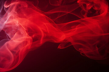 Fototapeta premium red smoke texture on black background