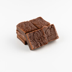 chocolate bar isolated on white background