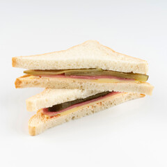 sandwich with ham and cheese