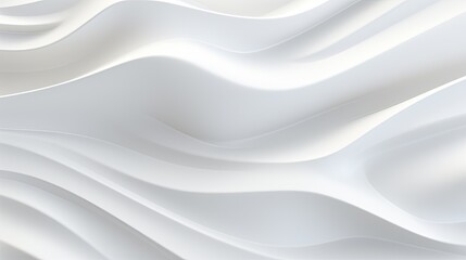 White silk 3d abstract background wallpaper ai generated