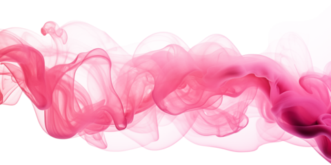Pink smoke on transparent background. Abstract background for design.
