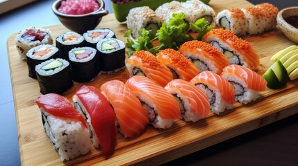 sushi fish solmin japanese food ai generated