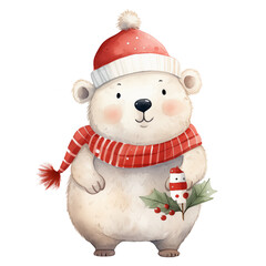 White bear Christmas 
