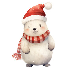 White bear Christmas 